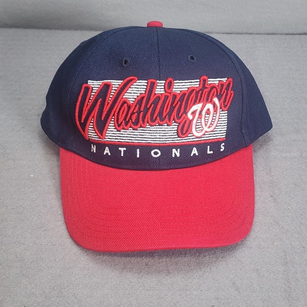 Fan Favorite Washington Nationals Hat Navy Red MLB Baseball Cap Unisex OSFA NWT